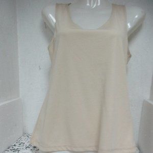 Brand New Women's Notations Tank Top Cream Size Small NWT